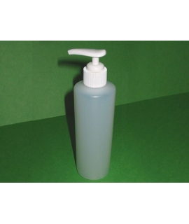 Plastic bottle equippeed with pump